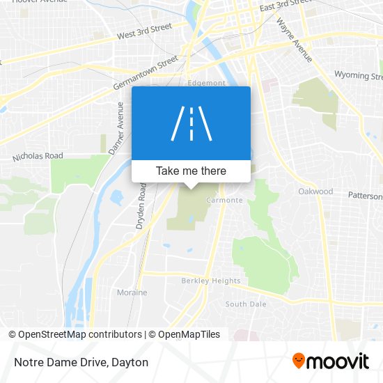 Notre Dame Drive map