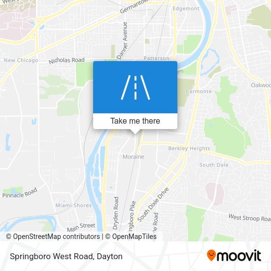 Springboro West Road map
