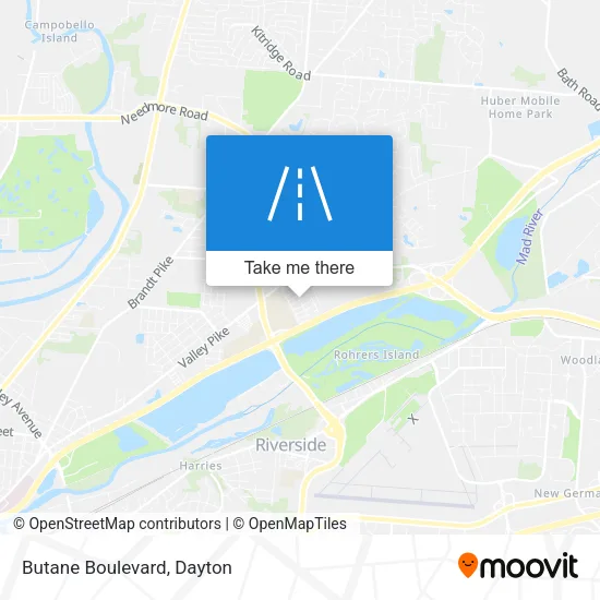Butane Boulevard map