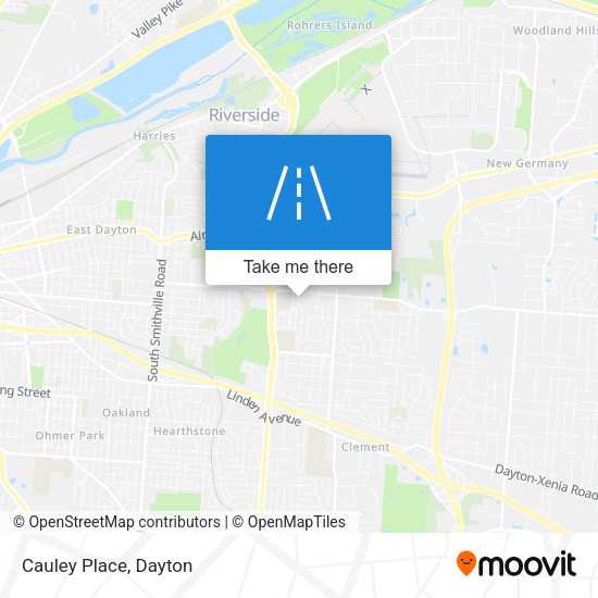Mapa de Cauley Place
