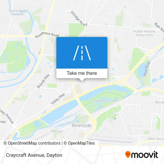 Craycraft Avenue map
