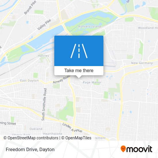 Mapa de Freedom Drive
