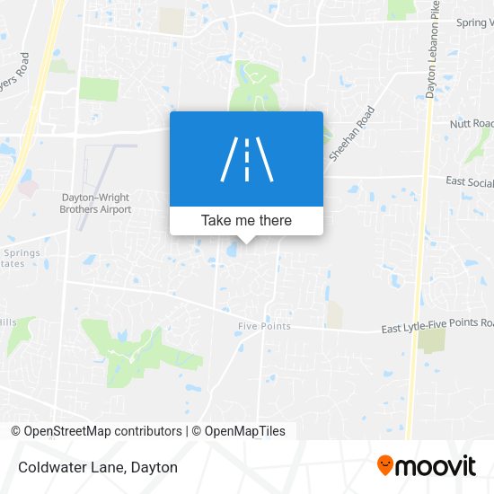 Mapa de Coldwater Lane