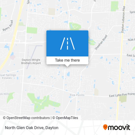 Mapa de North Glen Oak Drive