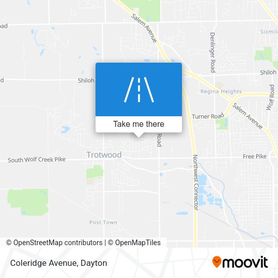 Coleridge Avenue map