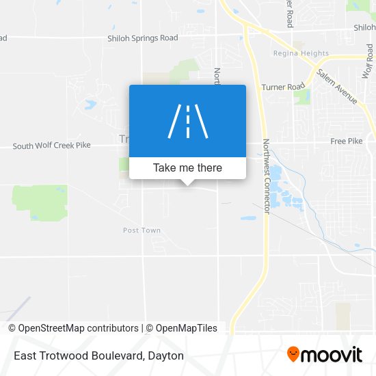 East Trotwood Boulevard map
