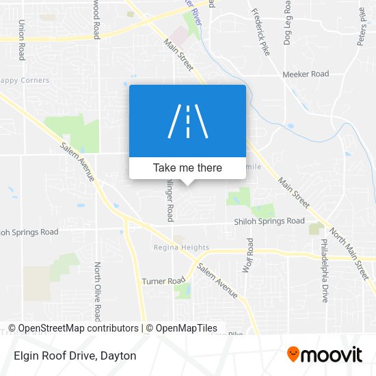 Elgin Roof Drive map