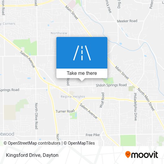 Kingsford Drive map