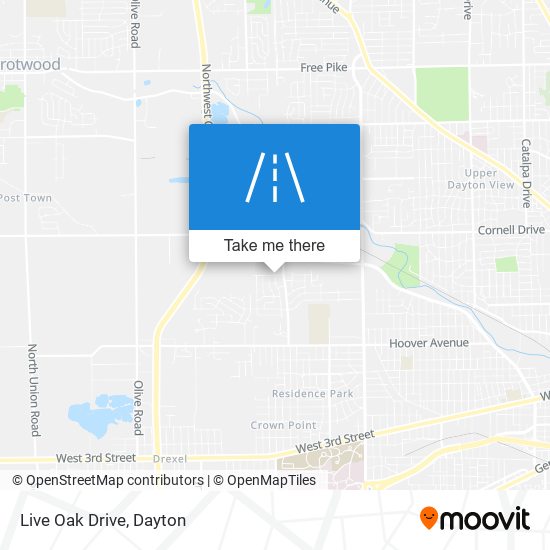 Live Oak Drive map