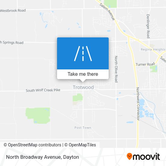 North Broadway Avenue map