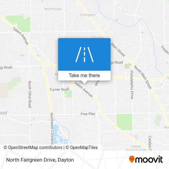 North Fairgreen Drive map
