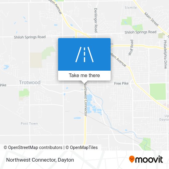 Northwest Connector map