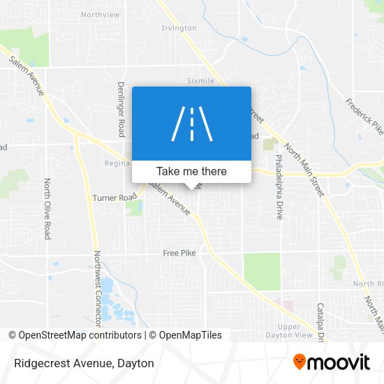 Mapa de Ridgecrest Avenue