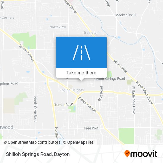 Mapa de Shilioh Springs Road