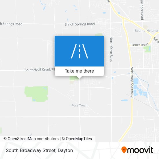 Mapa de South Broadway Street