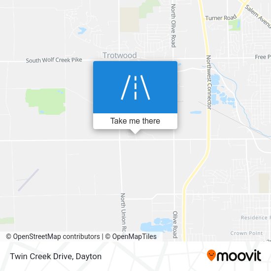 Mapa de Twin Creek Drive