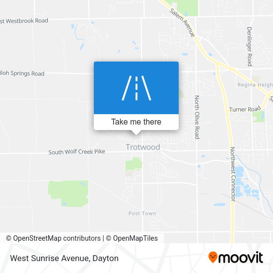 West Sunrise Avenue map