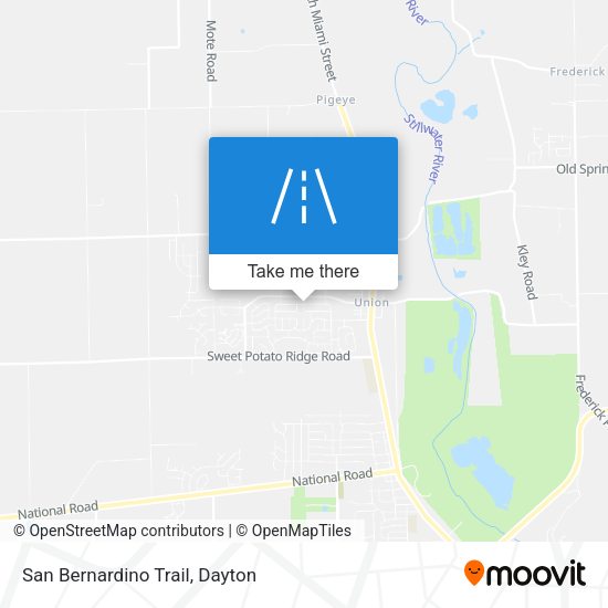 San Bernardino Trail map