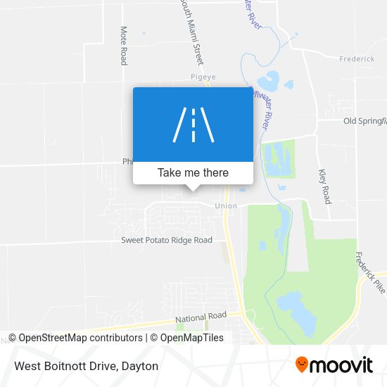 West Boitnott Drive map