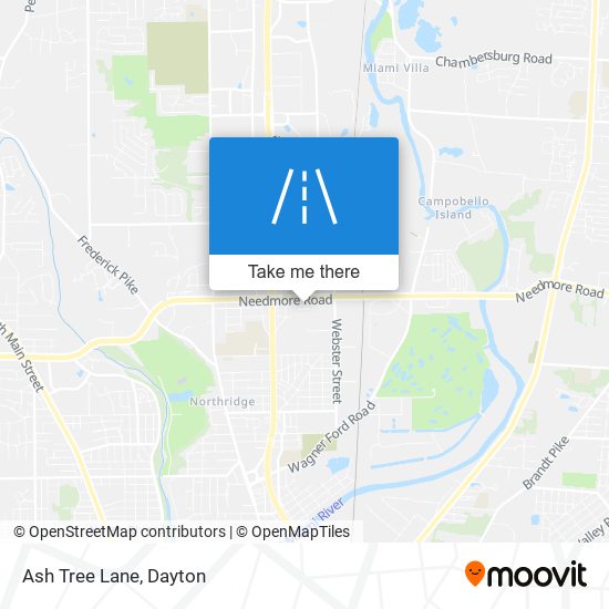 Ash Tree Lane map