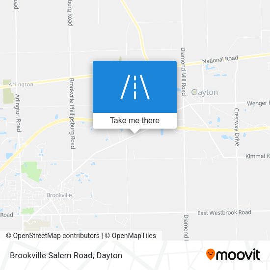 Brookville Salem Road map