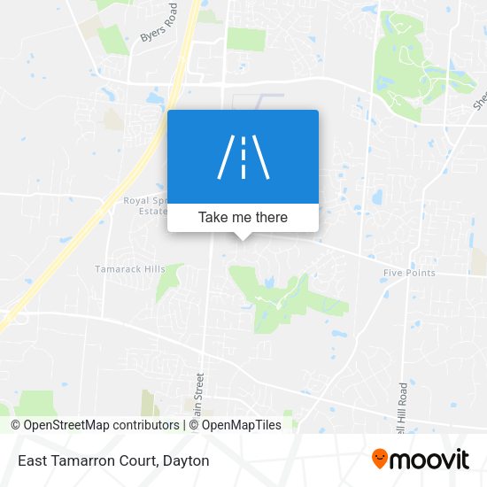 East Tamarron Court map