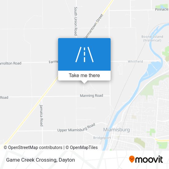 Game Creek Crossing map