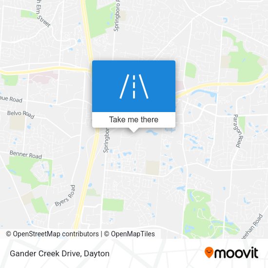 Mapa de Gander Creek Drive