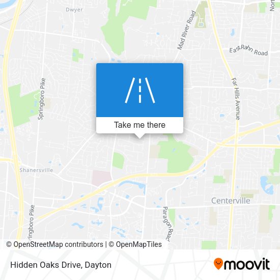 Mapa de Hidden Oaks Drive