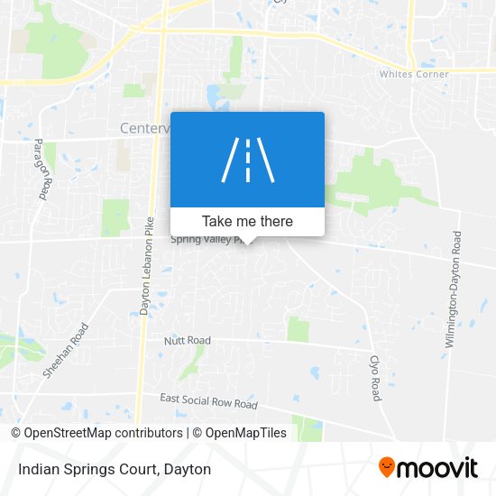 Mapa de Indian Springs Court