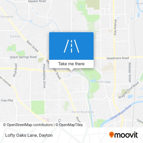 Lofty Oaks Lane map