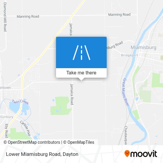 Lower Miamisburg Road map