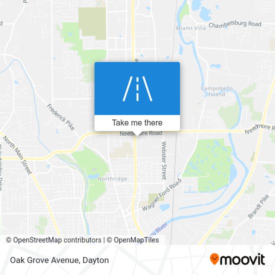 Oak Grove Avenue map