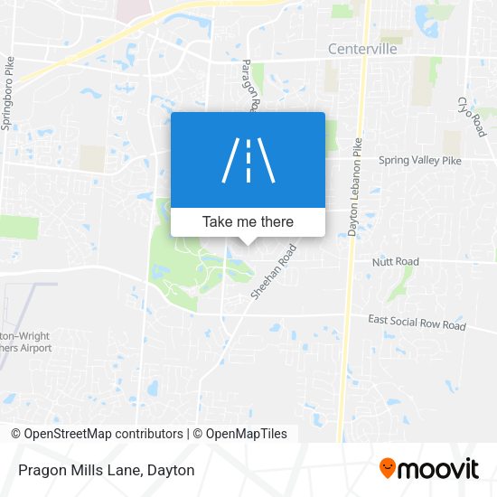 Mapa de Pragon Mills Lane