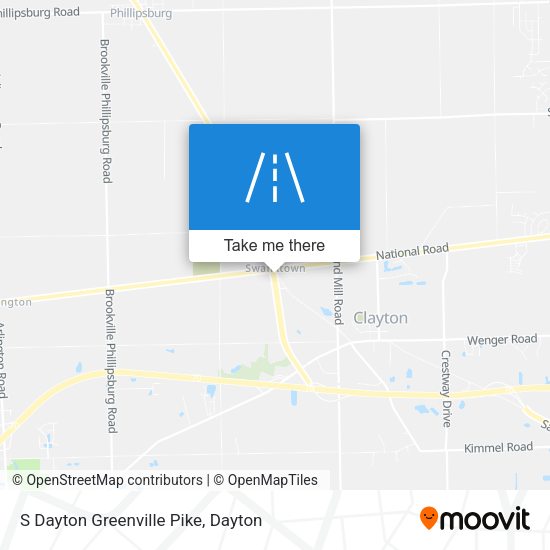 S Dayton Greenville Pike map