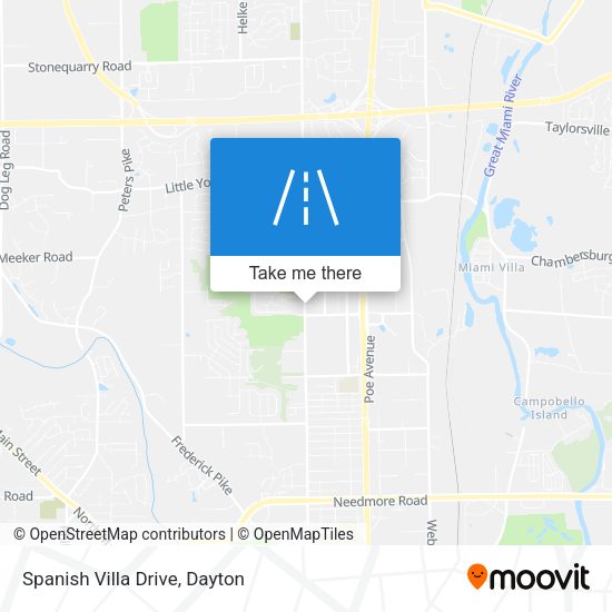Spanish Villa Drive map