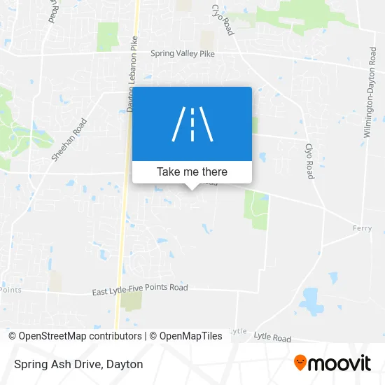 Spring Ash Drive map