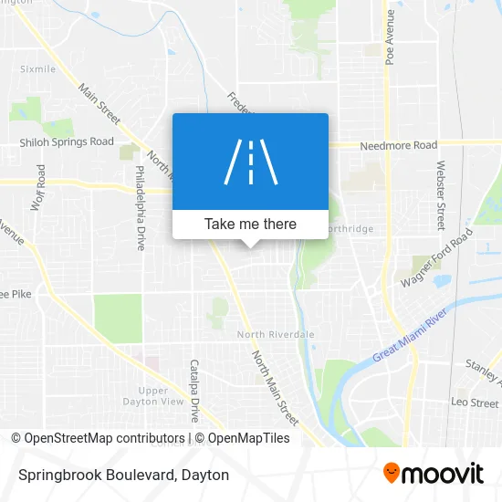 Springbrook Boulevard map