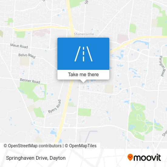 Springhaven Drive map