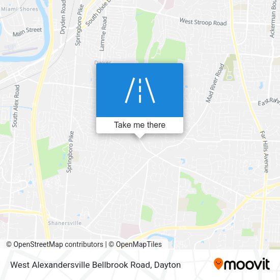 Mapa de West Alexandersville Bellbrook Road