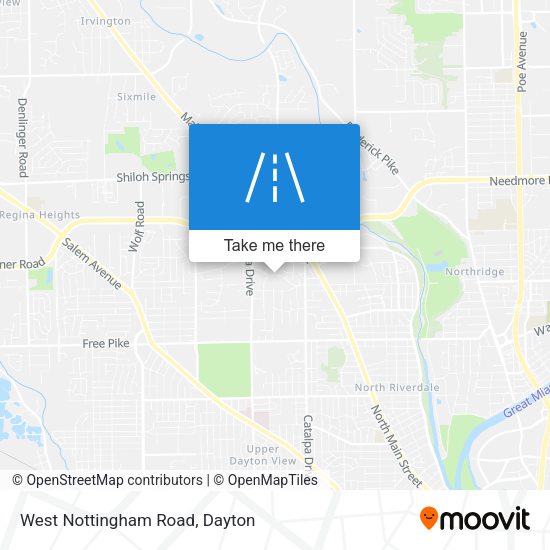 Mapa de West Nottingham Road