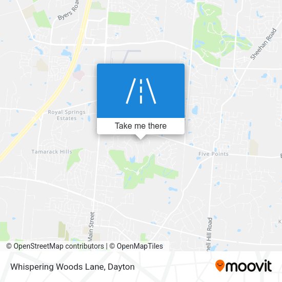 Whispering Woods Lane map