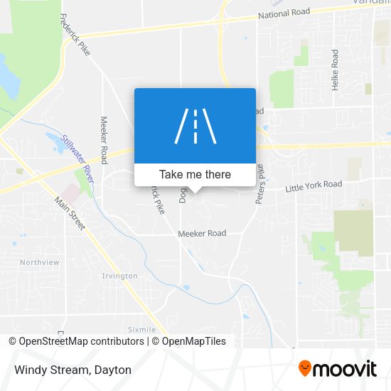 Mapa de Windy Stream
