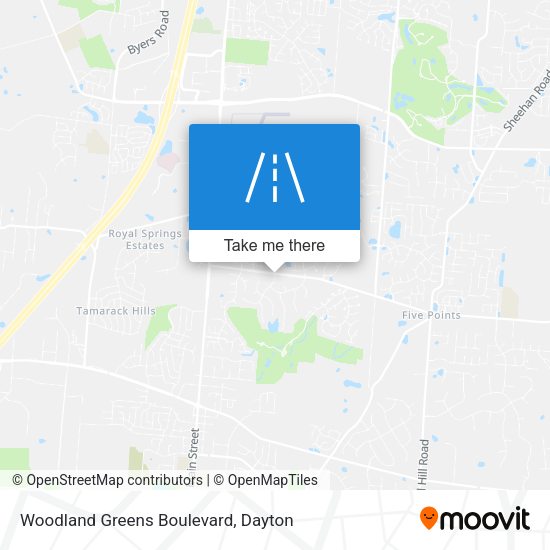 Mapa de Woodland Greens Boulevard