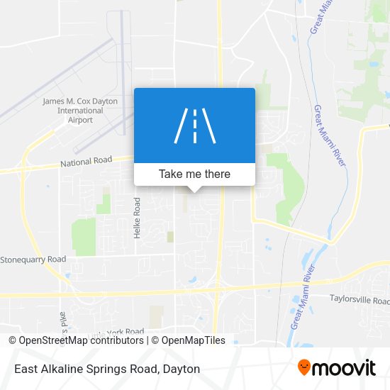 East Alkaline Springs Road map