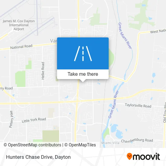 Hunters Chase Drive map