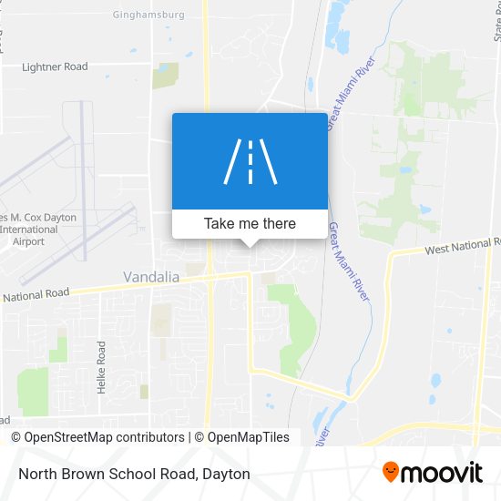 North Brown School Road map