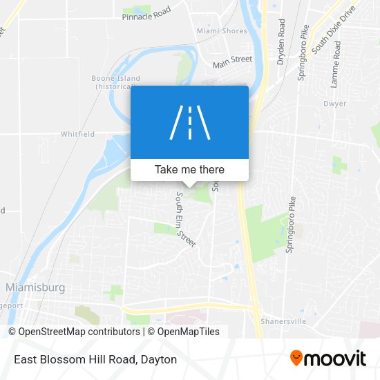 East Blossom Hill Road map