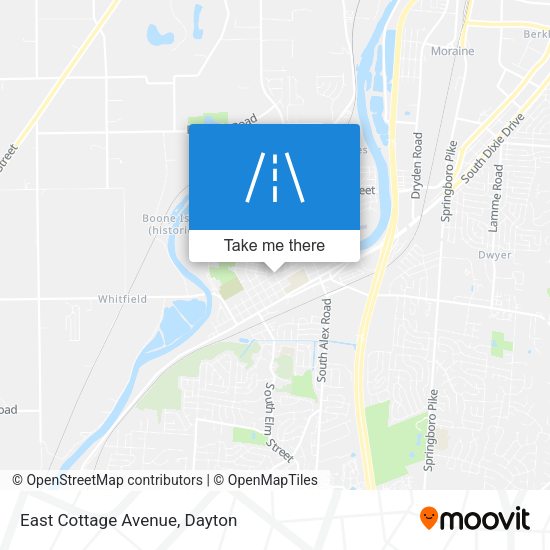 East Cottage Avenue map