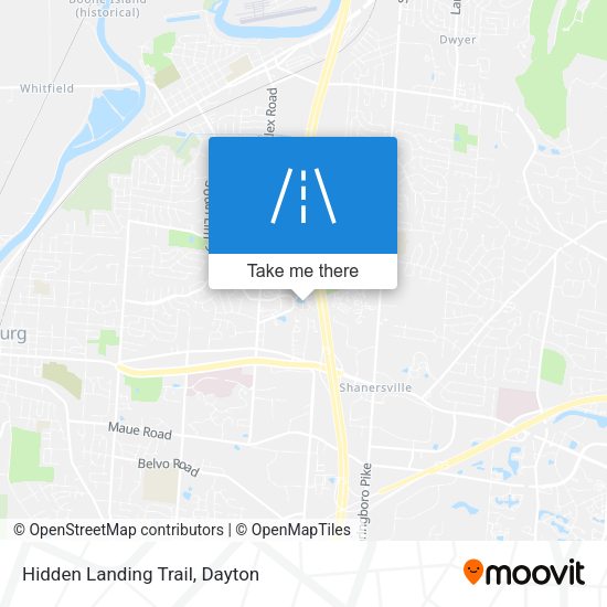 Hidden Landing Trail map